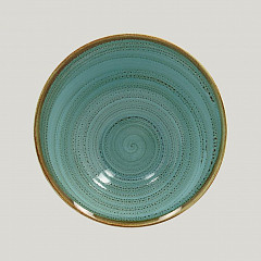 Ассиметричная тарелка RAK Porcelain Twirl Lagoon 650 мл, 22*9 см в Москве , фото