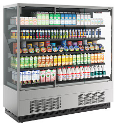 Холодильная горка Полюс FC20-07 VM 1,9-1 LIGHT фронт X0 (9006-9005) в Москве , фото 2