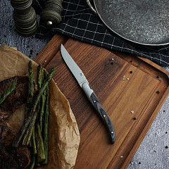 Нож для стейка P.L. Proff Cuisine 22,3 см Garwin Pakka Wood в Москве , фото 3