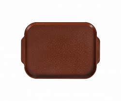 Поднос столовый с ручками Luxstahl 450х355 мм коричневый фото