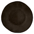 Тарелка мелкая безбортовая  Stone Black 28,5 см, цвет черный, Q Authentic (QU53334)
