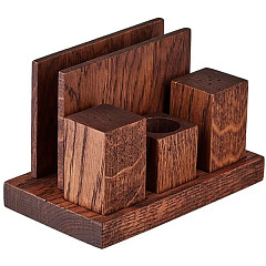 Набор для специй и салфеток дуб PPwood H=10,L=17,B=10см (03173737) в Москве , фото