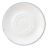 Блюдце Petye Retro 15 см, белое с синим кантом TIR-TES-160-RTR-WHTBLU фото