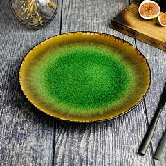 Тарелка мелкая Cosy&Trendy d 27 см h 2,5 см, цвет зеленый, FERVIDO (4370027) в Москве , фото