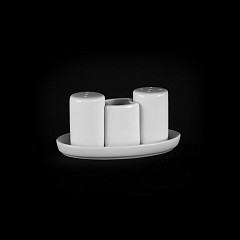 Набор для специй Chan Wave Classic Овал (соль, перец, зубочистки) в Москве , фото 3