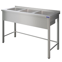 Ванна моечная Atesy ВСМЦ-Л-3.500.500.300-1-02-О (ВСМЦ-3/1800/700Н) в Москве , фото