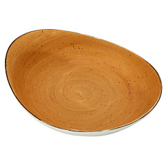 Тарелка глубокая асимметричная Continental 27,5х24,5 см, терракот 30PEB232-04 в Москве , фото 1