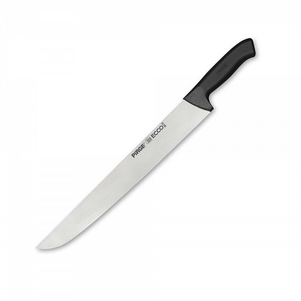 Нож поварской для мяса Pirge 35 см, черная ручка фото