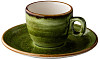 Блюдце для кофейной чашки Style Point Jersey 13 см, цвет зеленый (QU92556) фото