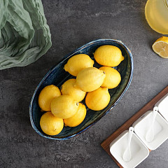 Блюдо овальное P.L. Proff Cuisine 35*20,5 см h6 см 2 л Aqua Blue Style Buffet (81222083) в Москве , фото 2