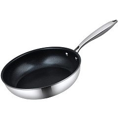 Сковорода P.L. Proff Cuisine 26 см, h 5 см New Kitchen Standard нерж. с антиприг. покр. ИНДУКЦИЯ (81280093) в Москве , фото 1