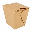Коробка для лапши  780 мл, натуральный цвет, 7*8 см, СВЧ, 50 шт/уп, картон