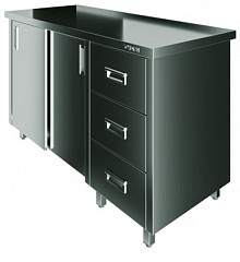 Стол производственный закрытый Restoinox СПК3Я-12/6-П фото