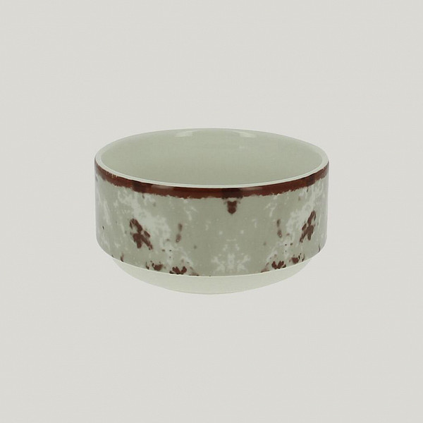 Миска RAK Porcelain Peppery 300 мл, d 10 см, серый цвет фото
