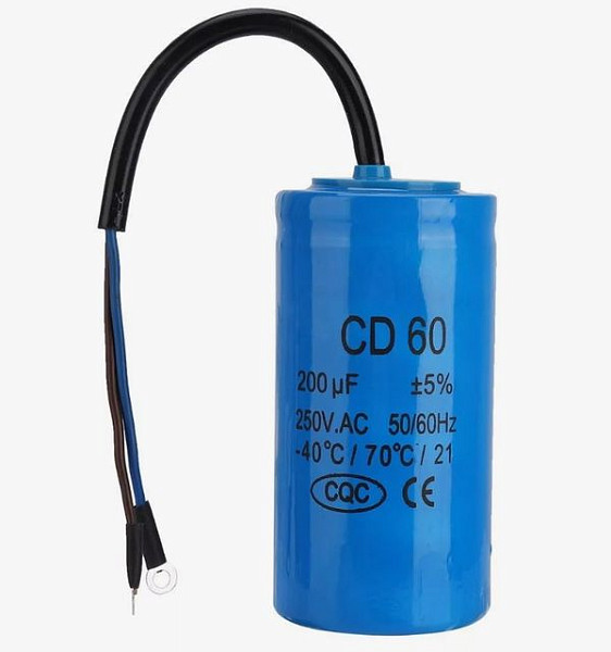 Конденсатор пусковой Viatto 250VAC, 150uF, CD60, без ГТД фото