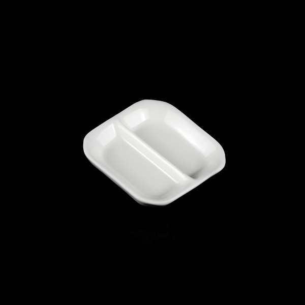 Блюдце для соуса двойное Chan Wave Quadro 3