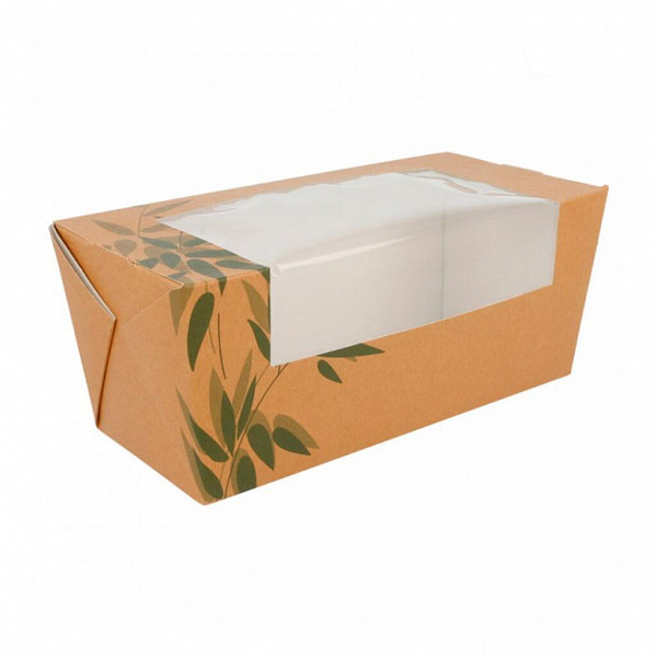 Коробка для сэндвича Garcia de Pou картонная с окном 12,4*12,4*5,5 см, 25 шт/уп фото