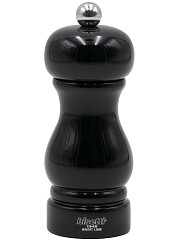 Мельница для соли Bisetti h 13 см, бук лакированный, цвет черный, SORRENTO (7150MSLNL) фото