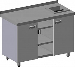 Барная станция для кофемашин Restoinox БСНКР-8/7-БП с нок-бокс в Москве , фото 4