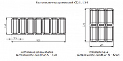 Витрина для мороженого Полюс IC72 SL 1,3-1 брендирование фронтальной панели в Москве , фото 3