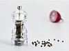 Мельница для перца Bisetti h 12 см, акрил, прозрачная, MILANO (8410) фото