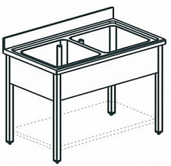Ванна моечная Apach Chef Line L2S106-44SH фото