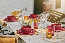 Тарелка мелкая с вертикальным бортом Cosy&Trendy d 27см, h 2,2см, стопируемая, цвет красный Tower (9966027) в Москве , фото 3