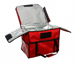 Термосумка для обедов Luxstahl 600х400х450 мм фольгированная (Красный) в Москве , фото 1