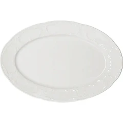 Блюдо овальное Bauscher Моцарт овальное фарфор ,L=36,B=24см белый (57 2036) в Москве , фото 1