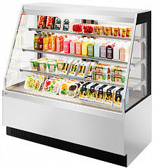 Витрина кондитерская Chilz Vete Kub OFT 130 белый глянец/шлифованная нержавейка в Москве , фото 1