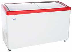 Морозильный ларь Снеж МЛГ-500 (красный) с замком фото