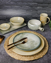 Тарелка с вертикальным бортом Porland d 30 см h 2,2 см, Stoneware Pearl (18KP30) в Москве , фото 3