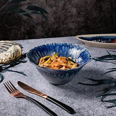 Салатник P.L. Proff Cuisine 925 мл d 19,5/6 см h9 см Dark Purple Northern Blue Flower Frutti di Mare (81241232) в Москве , фото 1
