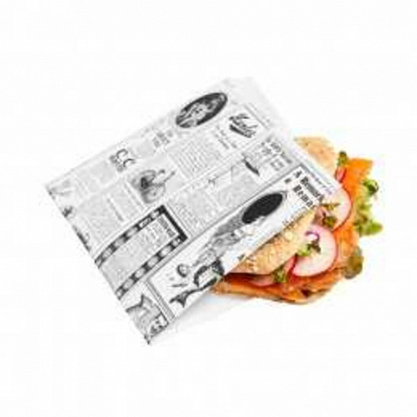 Конвертик для еды Garcia de Pou Газета, 17*18 см, жиростойкий пергамент 35 г/см2, 500 шт/уп фото