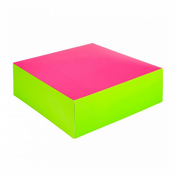 Коробка для кондитерских изделий Garcia de Pou 25*25 см, фуксия-зеленый, картон фото