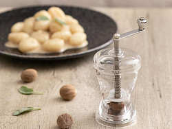 Мельница для мускатного ореха Bisetti h 11 см, акрил, прозрачная, NOCE MOSCATA в Москве , фото 2