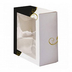 Коробка для торта Garcia de Pou с окном 32*32*10 см, белая, картон фото