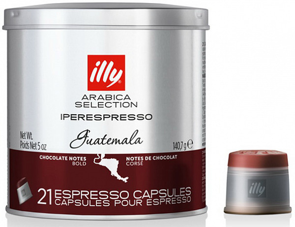 Кофе молотый в капсулах Illy 21 капсула моноарабика Гватемала фото