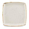 Тарелка мелкая квадратная Churchill Stonecast Barley White SWHSDS101 26,8 см фото