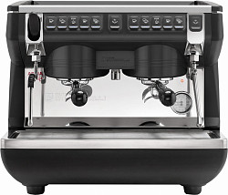 Рожковая кофемашина Nuova Simonelli Appia Life Compact 2Gr V 220V черная +экономайзер+высокие группы+ паровоздушный кран (168321) в Москве , фото 1