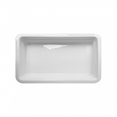 Гастроемкость керамическая Luxstahl Corone GN 1/3 328х175х60 мм белая [LQ-QK15074] в Москве , фото 3