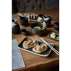 Блюдо прямоугольное P.L. Proff Cuisine 23,5*14,7*3 см Dark Matt Panasia (81221938) в Москве , фото 3