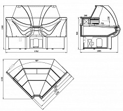 Холодильная витрина Enteco Вилия УВ 90 ВС в Москве , фото 2