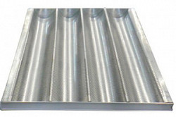  600х400х55мм, 4 волны 85мм, нержавеющая сталь фото