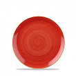 Тарелка мелкая круглая  Stonecast Berry Red SBRSEVP61 16,5 см