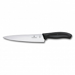 Нож разделочный Victorinox 22 см, черный фото