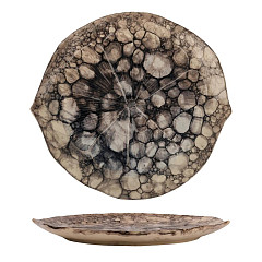 Блюдо для подачи P.L. Proff Cuisine 30,5*28,7 см h3,3 см Pebbles Clear Ice Dark Gray Frutti di Mare (81241244) в Москве , фото 4