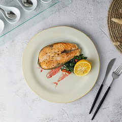 Тарелка P.L. Proff Cuisine d 27,3 см h2 см Red Fish Gray Frutti di Mare (81241246) в Москве , фото 2