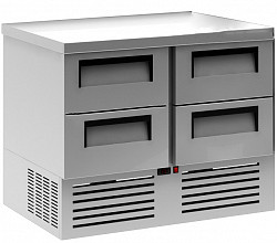 Охлаждаемый стол Полюс T70 M2GN-2 без борта 0430-1 корпус нержавеющая сталь 4 ящика в Москве , фото 1