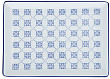 Тарелка прямоугольная  BLUE PASSION 18 см (358819)